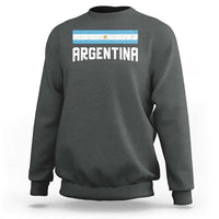 Argentina Sweatshirt ARG Throwback Retro Vintage Argentine Flag - Wonder Print Shop