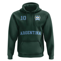 Argentina Football Hoodie Number Ten Argentine Flag Jersey Remera Ftbol Soccer - Wonder Print Shop
