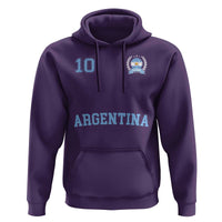 Argentina Football Hoodie Number Ten Argentine Flag Jersey Remera Ftbol Soccer - Wonder Print Shop