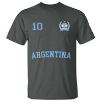 Argentina Football T Shirt Number Ten Argentine Flag Jersey Remera Ftbol Soccer - Wonder Print Shop
