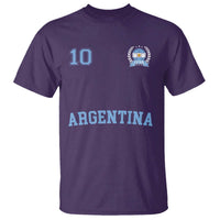 Argentina Football T Shirt Number Ten Argentine Flag Jersey Remera Ftbol Soccer - Wonder Print Shop