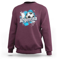 Argentina Football Sweatshirt Argentine Flag Ftbol Lover - Wonder Print Shop