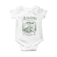 Alligators for Human Rights Baby Onesie Save Everglades Alcatraz - Wonder Print Shop