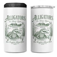 Alligators for Human Rights 4 in 1 Can Cooler Tumbler Save Everglades Alcatraz - Wonder Print Shop