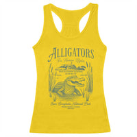 Alligators for Human Rights Racerback Tank Top Save Everglades Alcatraz - Wonder Print Shop