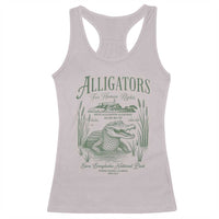 Alligators for Human Rights Racerback Tank Top Save Everglades Alcatraz - Wonder Print Shop
