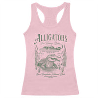 Alligators for Human Rights Racerback Tank Top Save Everglades Alcatraz - Wonder Print Shop