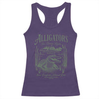 Alligators for Human Rights Racerback Tank Top Save Everglades Alcatraz - Wonder Print Shop