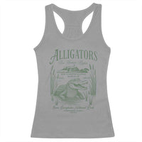 Alligators for Human Rights Racerback Tank Top Save Everglades Alcatraz - Wonder Print Shop