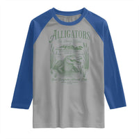 Alligators for Human Rights Raglan Shirt Save Everglades Alcatraz - Wonder Print Shop