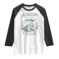Alligators for Human Rights Raglan Shirt Save Everglades Alcatraz - Wonder Print Shop