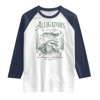 Alligators for Human Rights Raglan Shirt Save Everglades Alcatraz - Wonder Print Shop