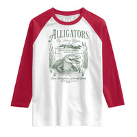 Alligators for Human Rights Raglan Shirt Save Everglades Alcatraz - Wonder Print Shop