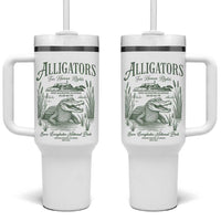 Alligators for Human Rights Tumbler With Handle Save Everglades Alcatraz - Wonder Print Shop