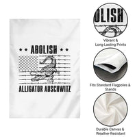 Abolish Alligator Prison Garden Flag Stop Alcatraz Sace Everglades - Wonder Print Shop