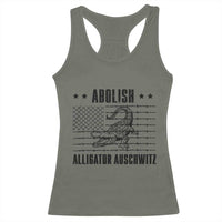 Abolish Alligator Prison Racerback Tank Top Stop Alcatraz Sace Everglades - Wonder Print Shop