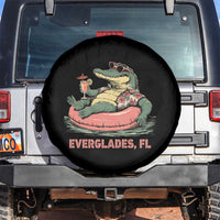 Funny Tropical Alligator Spare Tire Cover Everglades Florida FL Summer Vibe - Wonder Print Shop