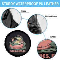Funny Tropical Alligator Spare Tire Cover Everglades Florida FL Summer Vibe - Wonder Print Shop