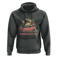 Funny Tropical Alligator Hoodie Everglades Florida FL Summer Vibe - Wonder Print Shop