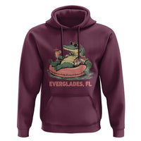 Funny Tropical Alligator Hoodie Everglades Florida FL Summer Vibe - Wonder Print Shop