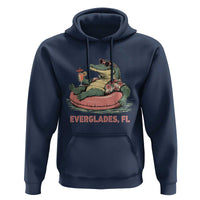 Funny Tropical Alligator Hoodie Everglades Florida FL Summer Vibe - Wonder Print Shop