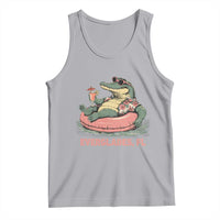 Funny Tropical Alligator Tank Top Everglades Florida FL Summer Vibe - Wonder Print Shop
