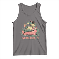 Funny Tropical Alligator Tank Top Everglades Florida FL Summer Vibe - Wonder Print Shop