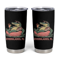 Funny Tropical Alligator Tumbler Cup Everglades Florida FL Summer Vibe - Wonder Print Shop
