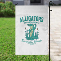 Alligators Against Alcatraz Garden Flag Everglades Florida for Human Rights - Wonder Print Shop