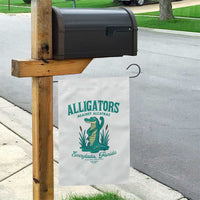 Alligators Against Alcatraz Garden Flag Everglades Florida for Human Rights - Wonder Print Shop