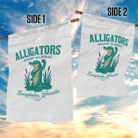 Alligators Against Alcatraz Garden Flag Everglades Florida for Human Rights - Wonder Print Shop