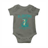 Alligators Against Alcatraz Baby Onesie Everglades Florida for Human Rights - Wonder Print Shop