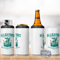 Alligators Against Alcatraz 4 in 1 Can Cooler Tumbler Everglades Florida for Human Rights - Wonder Print Shop
