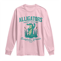 Alligators Against Alcatraz Long Sleeve Shirt Everglades Florida for Human Rights - Wonder Print Shop