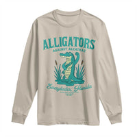 Alligators Against Alcatraz Long Sleeve Shirt Everglades Florida for Human Rights - Wonder Print Shop