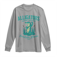 Alligators Against Alcatraz Long Sleeve Shirt Everglades Florida for Human Rights - Wonder Print Shop