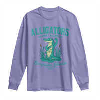 Alligators Against Alcatraz Long Sleeve Shirt Everglades Florida for Human Rights - Wonder Print Shop