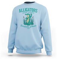 Alligators Against Alcatraz Sweatshirt Everglades Florida for Human Rights - Wonder Print Shop
