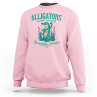 Alligators Against Alcatraz Sweatshirt Everglades Florida for Human Rights - Wonder Print Shop