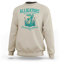 Alligators Against Alcatraz Sweatshirt Everglades Florida for Human Rights - Wonder Print Shop