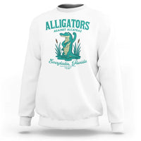 Alligators Against Alcatraz Sweatshirt Everglades Florida for Human Rights - Wonder Print Shop