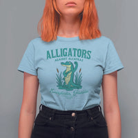 Alligators Against Alcatraz T Shirt For Women Everglades Florida for Human Rights - Wonder Print Shop
