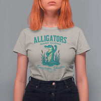 Alligators Against Alcatraz T Shirt For Women Everglades Florida for Human Rights - Wonder Print Shop