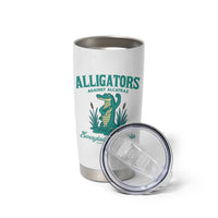 Alligators Against Alcatraz Tumbler Cup Everglades Florida for Human Rights - Wonder Print Shop