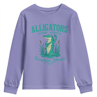 Alligators Against Alcatraz Youth Sweatshirt Everglades Florida for Human Rights - Wonder Print Shop