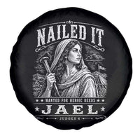 Nailed It Jael Judges 4 Old Testament Spare Tire Cover Funny Biblical Woodcut Christian Faith