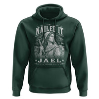 Nailed It Jael Judges 4 Old Testament Hoodie Funny Biblical Woodcut Christian Faith