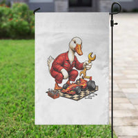 Funny Duck Mechanic Race Car Pit Crew Garden Flag Motorsports Enthusiast Auto Repair