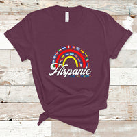 Hispanic Heritage Month T Shirt Hispanic Countries Flags Rainbow Hispanic Heritage Month - Wonder Print Shop