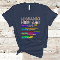 Hispanic Heritage Month T Shirt Hispanic Countries Proud To Be Hispanic Heritage Month - Wonder Print Shop